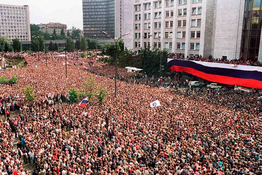 Митинг победителей. 22 августа 1991 года