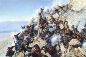 Защита «Орлиного гнезда» орловцами и брянцами 12 августа 1877 года (Попов А. Н., 1893).