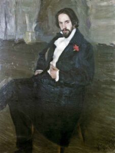 Б.М. Кустодиев. Портрет Ивана Билибина. 1901 год. Государственный Русский музей. О. Игнатович/РИА Новости