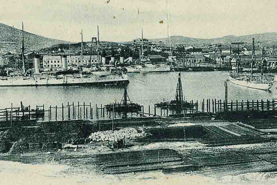 Порт-Артур (ныне Люйшунь, Китай) в период российского владения (около 1903 года)