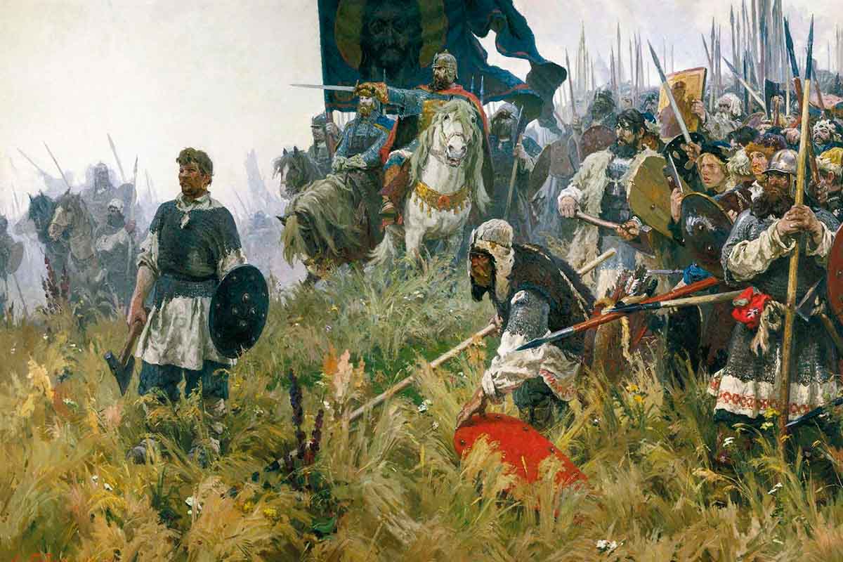 Александр Бубнов. «Утро на Куликовом поле»